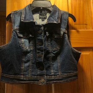 New Look jean vest.